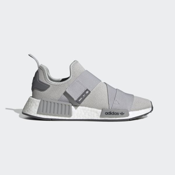 Grey Adidas NMD-R1 Strap Shoes