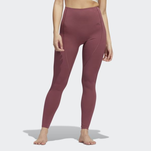 Adidas Yoga 4 Elements 7/8 Tights Fashion Burgundy