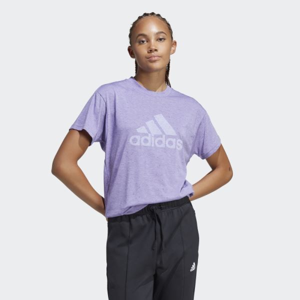 Violet Mel Adidas Future Icons Winners 3.0 Tee Fashion