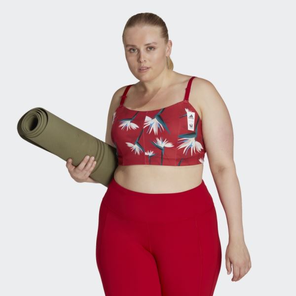 Thebe Magugu Studio Light-Support Bra (Plus Size) Red Adidas