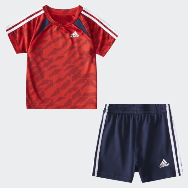 Scarlet IB SOCCER TEE SHORT SET Adidas