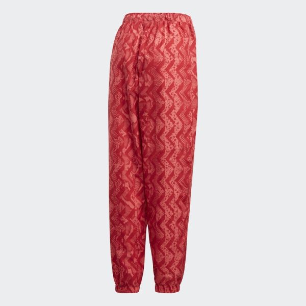 Allover Print Tracksuit Bottoms Flash Red Adidas