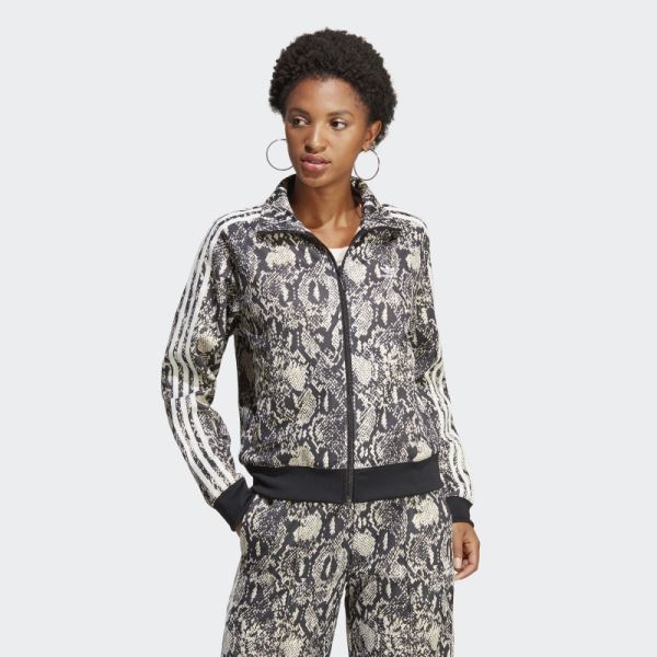 Adidas Python Allover Print Track Top Black