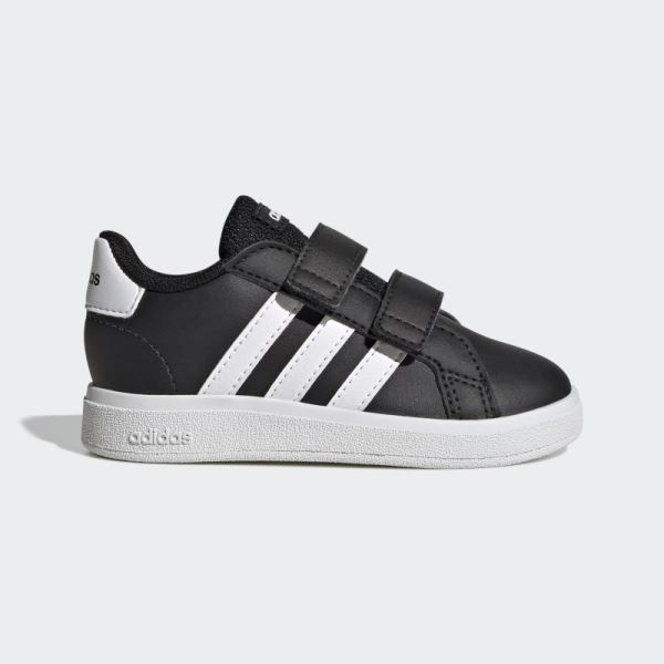 Grand Court Lifestyle Hook and Loop Shoes Adidas Black