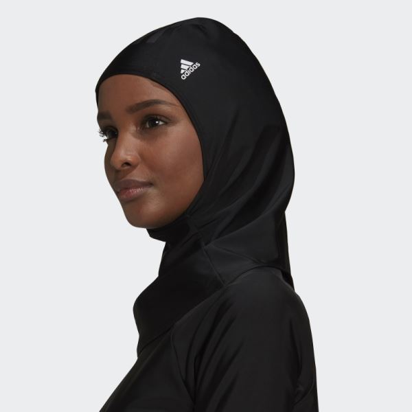 Adidas Black 3-Stripes Swim Hijab