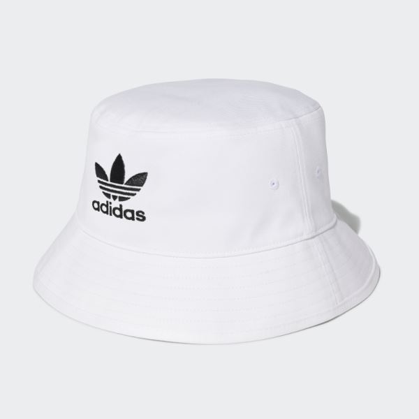 Adidas Adicolor Trefoil Bucket Hat White