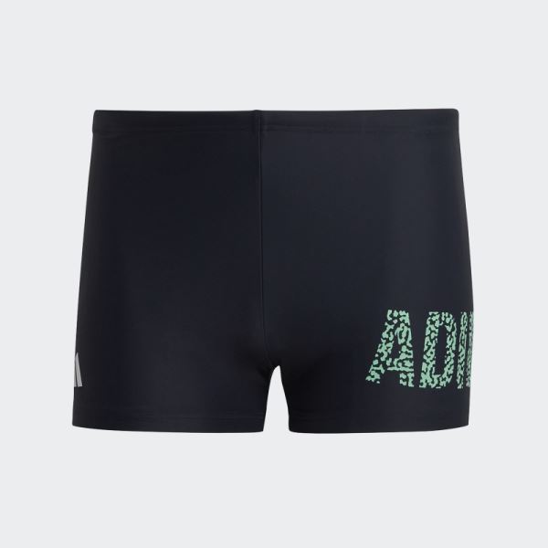 Ink Adidas Wording Swim Boxers