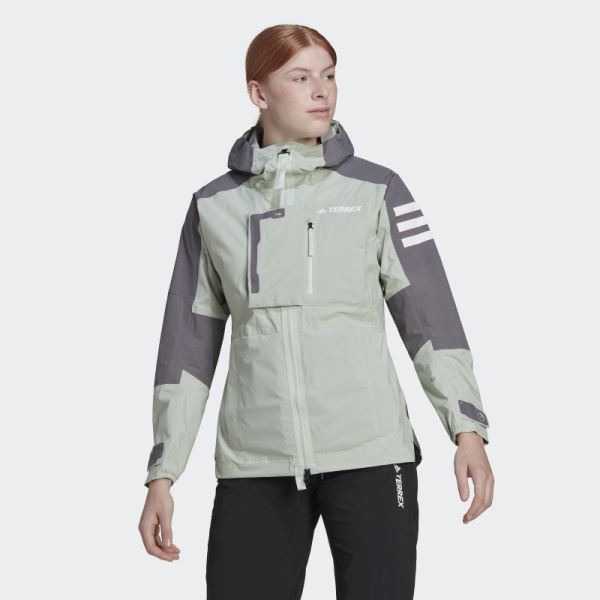 Adidas TERREX XPLORIC RAIN.RDY HIKING JACKET Trace Grey