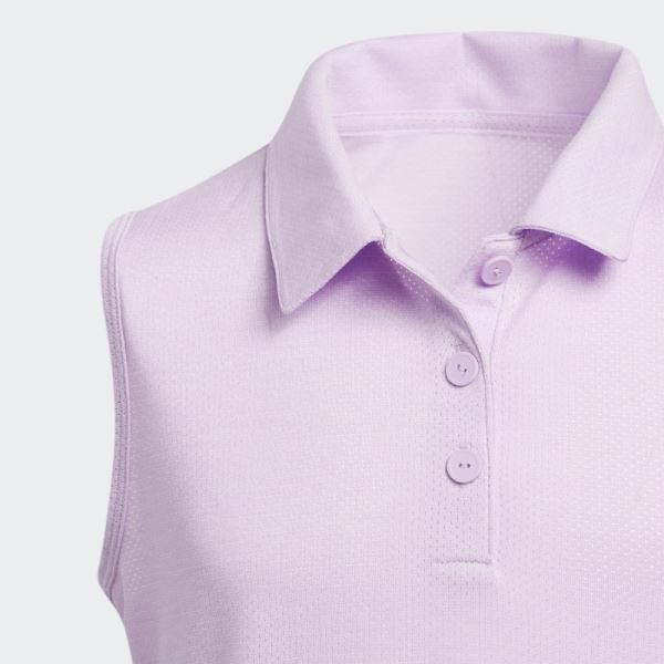 HEAT.RDY Golf Sleeveless Polo Shirt Lilac Adidas