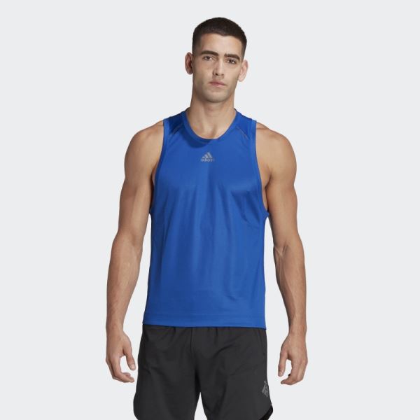 Royal Blue HIIT Spin Training Tank Top Adidas