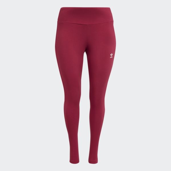 Adicolor Essentials Tights (Plus Size) Adidas Burgundy