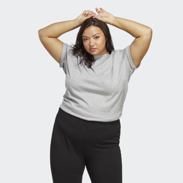 Adicolor Essentials Tee (Plus Size) Adidas Medium Grey