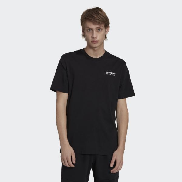 Black Adidas Adventure Mountain Back Tee Hot