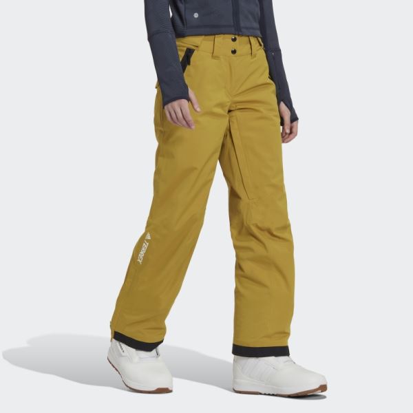 Olive Adidas Resort Two-Layer Insulated Stretch Pants