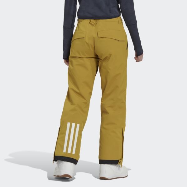 Olive Adidas Resort Two-Layer Insulated Stretch Pants