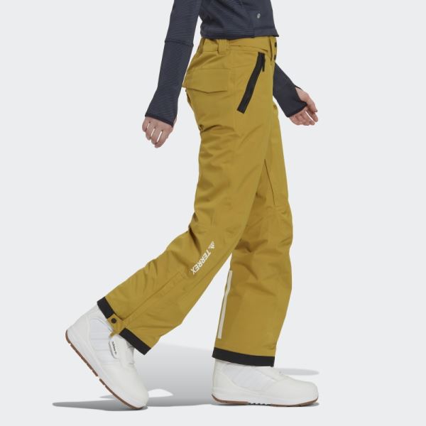 Olive Adidas Resort Two-Layer Insulated Stretch Pants