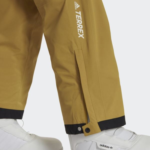 Olive Adidas Resort Two-Layer Insulated Stretch Pants