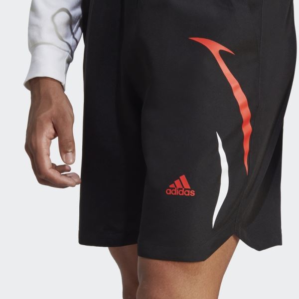 Adidas Black Colorblock Woven Shorts