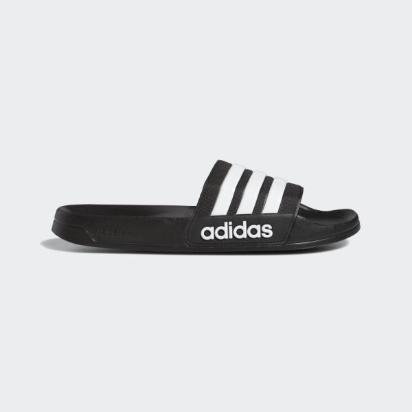 Adidas Adilette Black/White Shower Slides