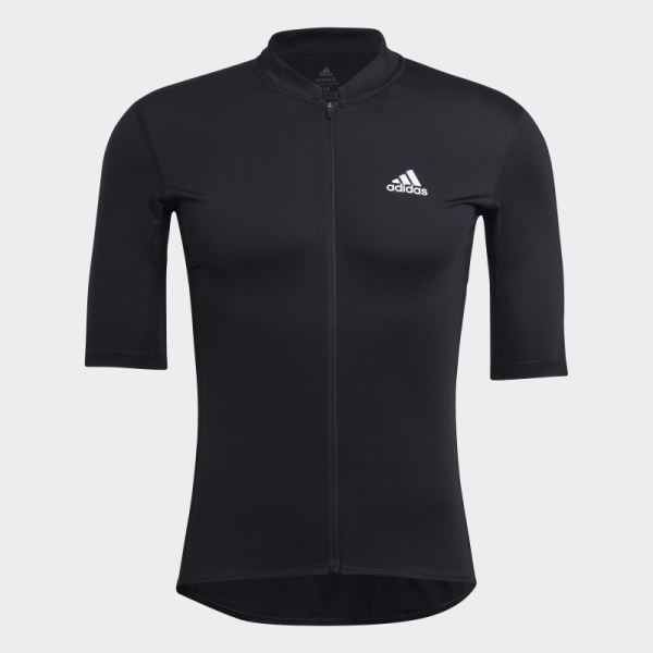 Stylish Adidas The Short Sleeve Cycling Jersey White