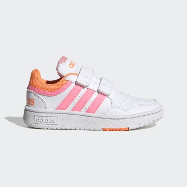 Adidas Hoops Lifestyle Basketball Hook-and-Loop Shoes Beam Pink