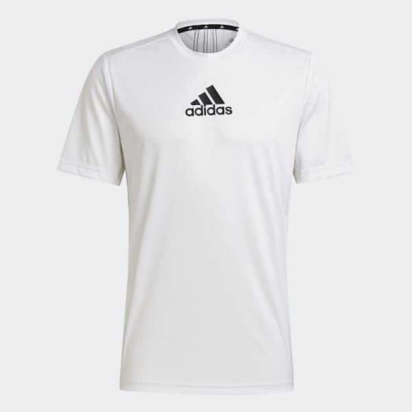 Adidas Designed to Move Sport 3-Stripes Tee White