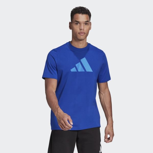 Future Icons Logo Tee Royal Blue Adidas