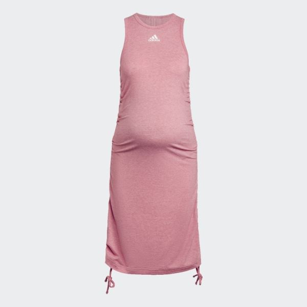 Hazy Rose Mel Adidas Grow Positivity Maternity Dress