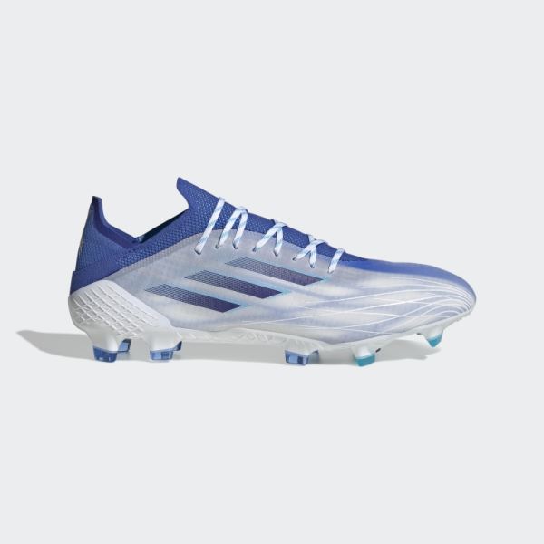 Adidas White X Speedflow.1 Firm Ground Cleats