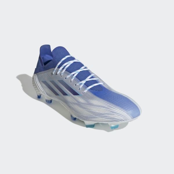 Adidas White X Speedflow.1 Firm Ground Cleats