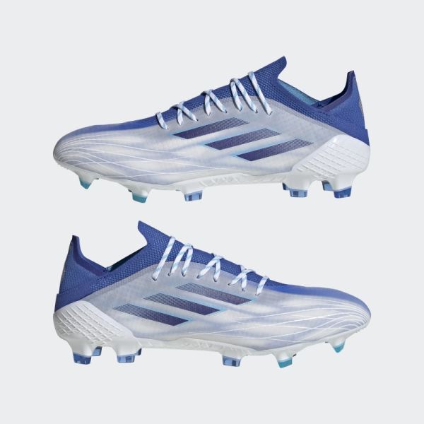 Adidas White X Speedflow.1 Firm Ground Cleats