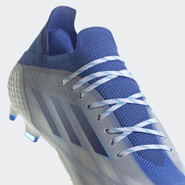 Adidas White X Speedflow.1 Firm Ground Cleats