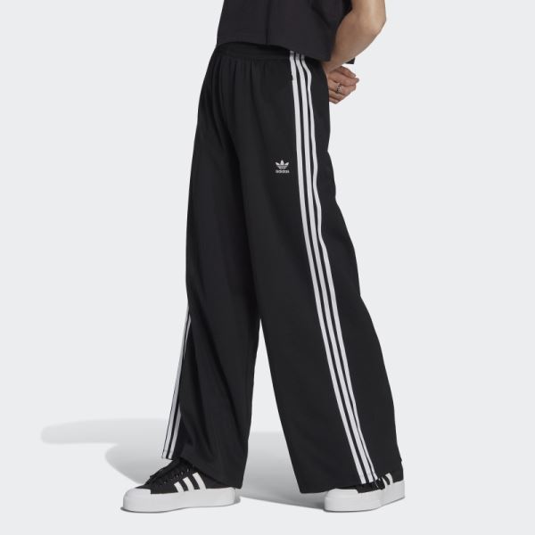 Black Adicolor Classics Wide Leg Joggers Adidas