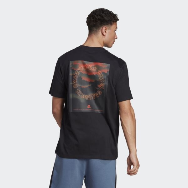 Adidas Black Nature Graphic T-Shirt