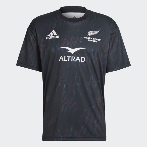 Black Adidas Black Ferns Sevens Home Jersey (Gender Neutral)