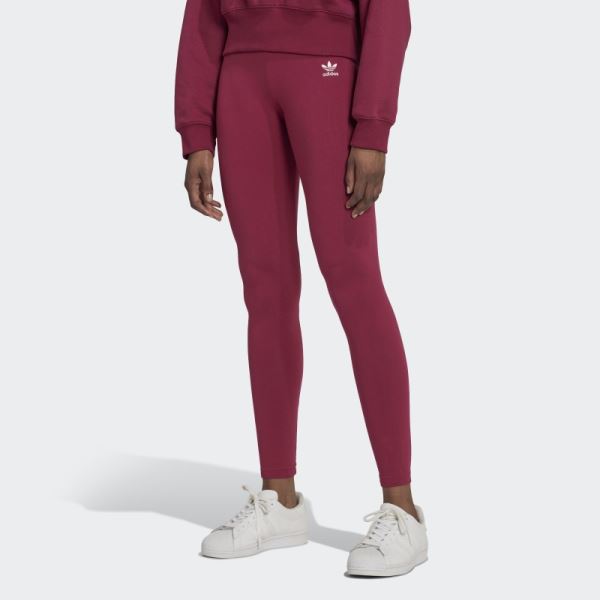 Adidas Adicolor Essentials Tights Burgundy