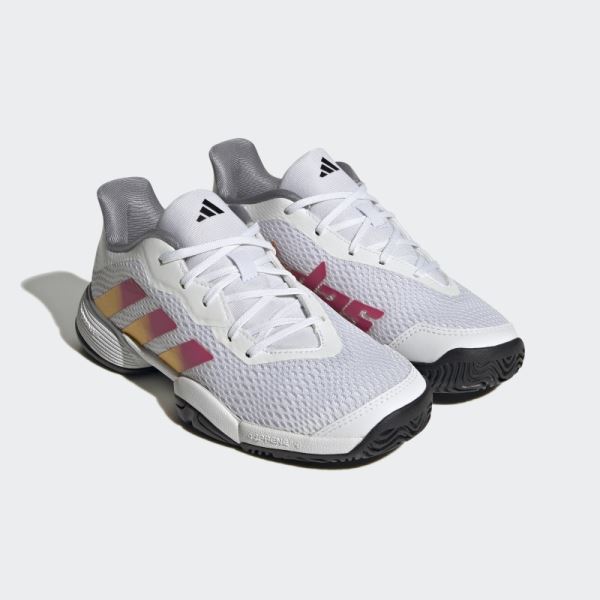 White Barricade Tennis Shoes Adidas