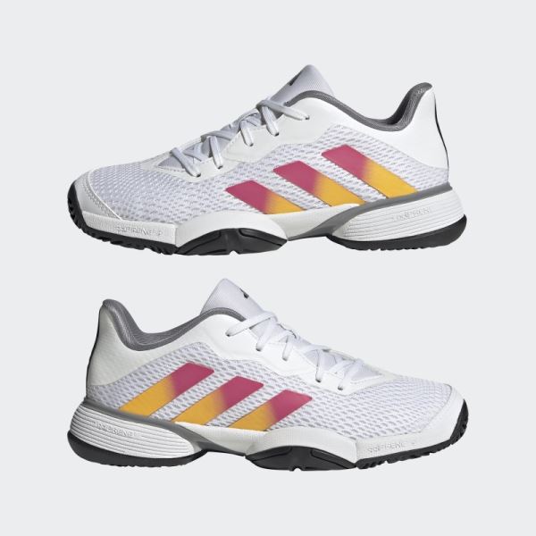 White Barricade Tennis Shoes Adidas