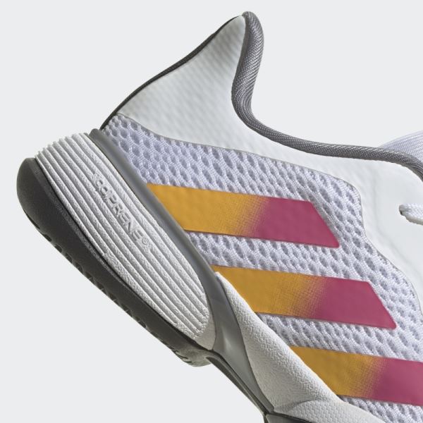 White Barricade Tennis Shoes Adidas