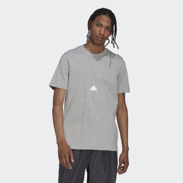 Medium Grey Adidas Classic Tee