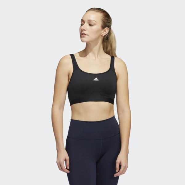 Adidas TLRD Move Training High-Support Bra Hot Black