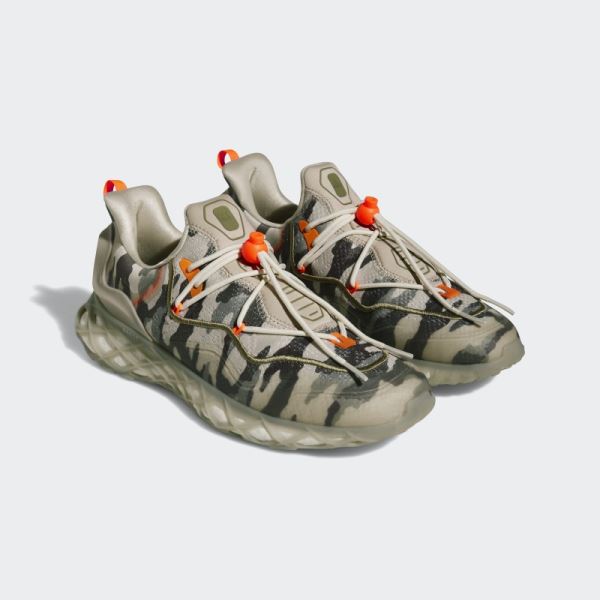 Orange Adidas Web BOOST Shoes