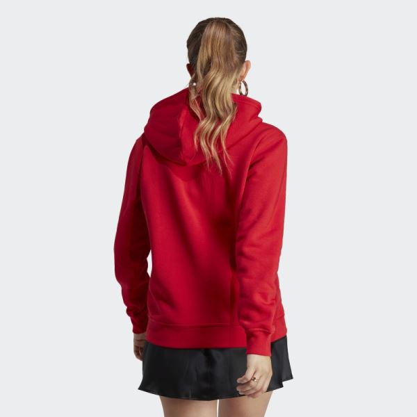 Adidas Scarlet Adicolor Essentials Fleece Hoodie