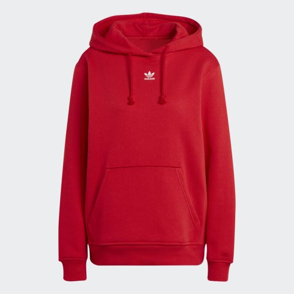 Adidas Scarlet Adicolor Essentials Fleece Hoodie