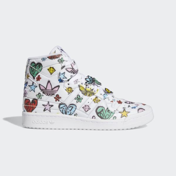 Jeremy Scott Forum 84 Hi Mono Shoes White Adidas