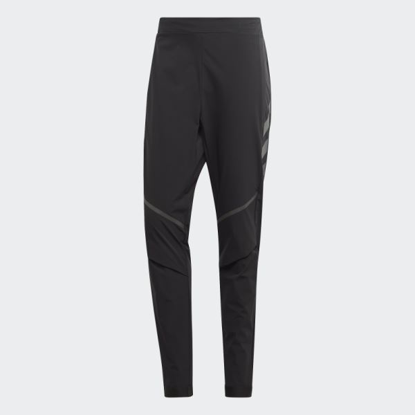 Black Terrex Agravic Hybrid Trail-Running Tracksuit Bottoms Adidas