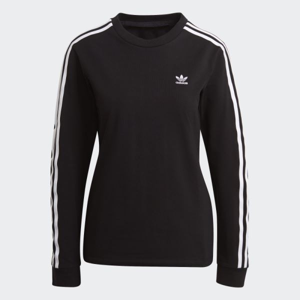 Black Adicolor Classics Long Sleeve Tee Adidas