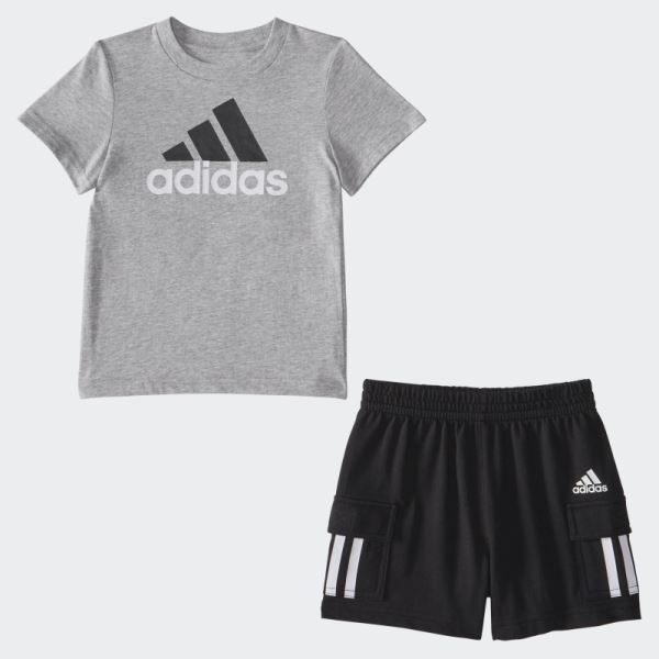 Adidas IB SSTEE CARGO SHORT SET Heather Grey