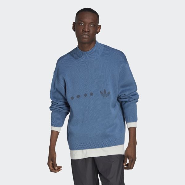 Adidas Reclaim Knit Jumper Altered Blue