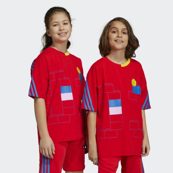 Red Adidas x Classic LEGO Tee Hot